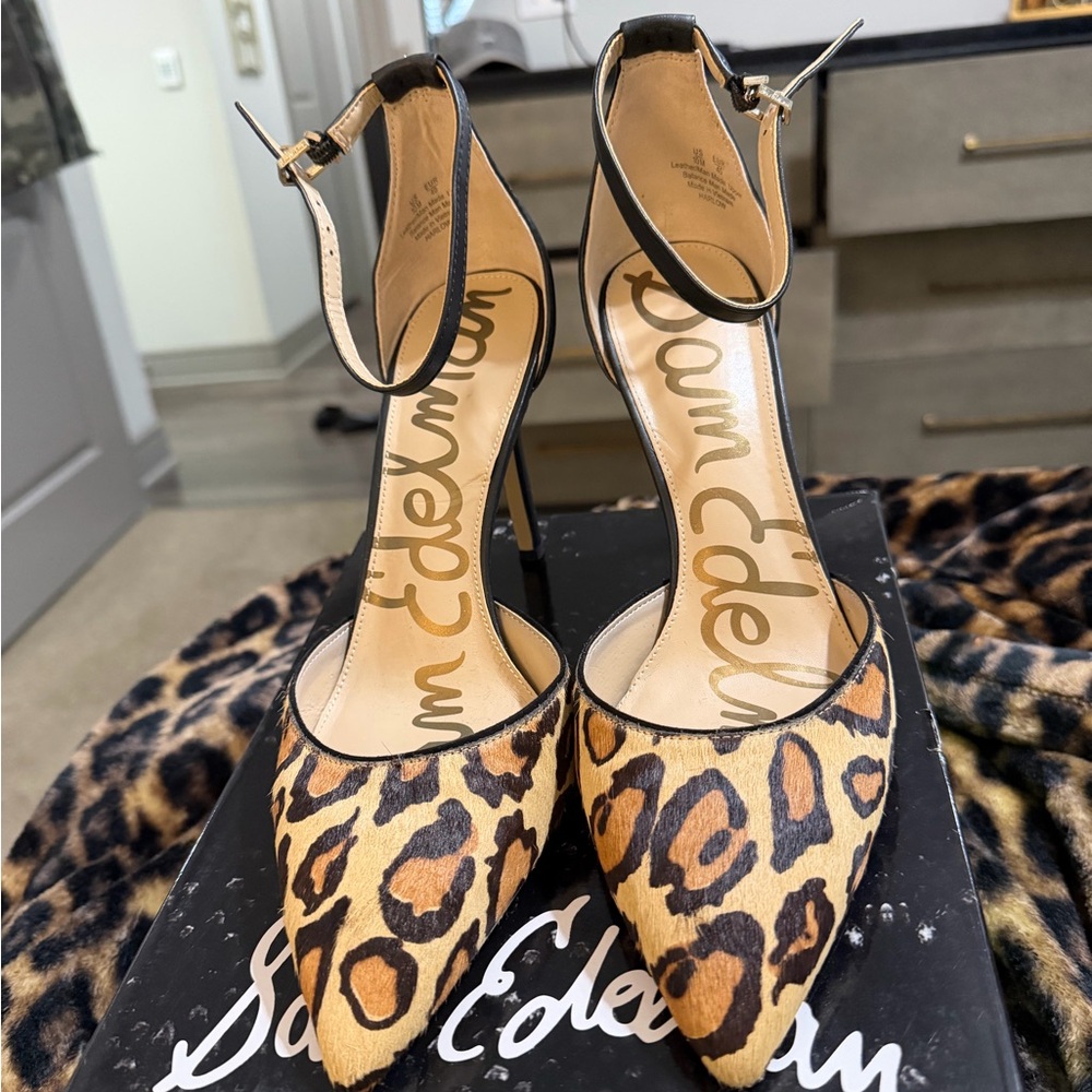 Sam Edelman Leopard Print Heels